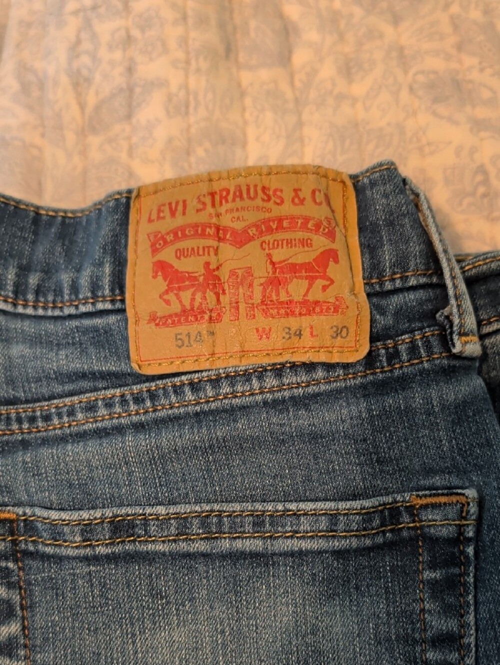 Levi's Men’s Light Blue Slim Straight Jeans